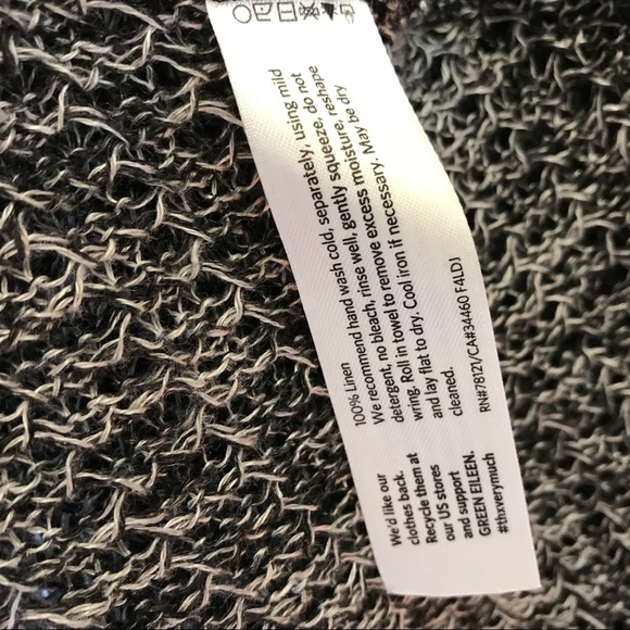 Eileen Fisher linen fishnet Sweater XS - Picture 4 of 5